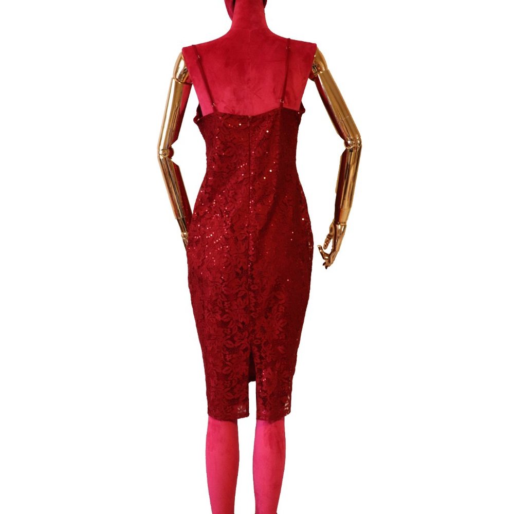 Lulus red medium lace dress - Picture 8 of 10